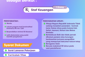 Open Recruitment Staf Keuangan web